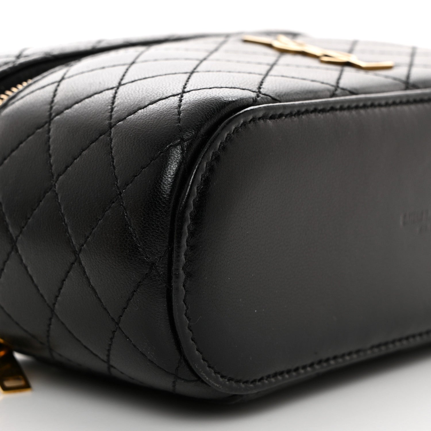 Saint Laurent Lambskin Quilted Mini Gaby Vanity Case Black 9 of 11