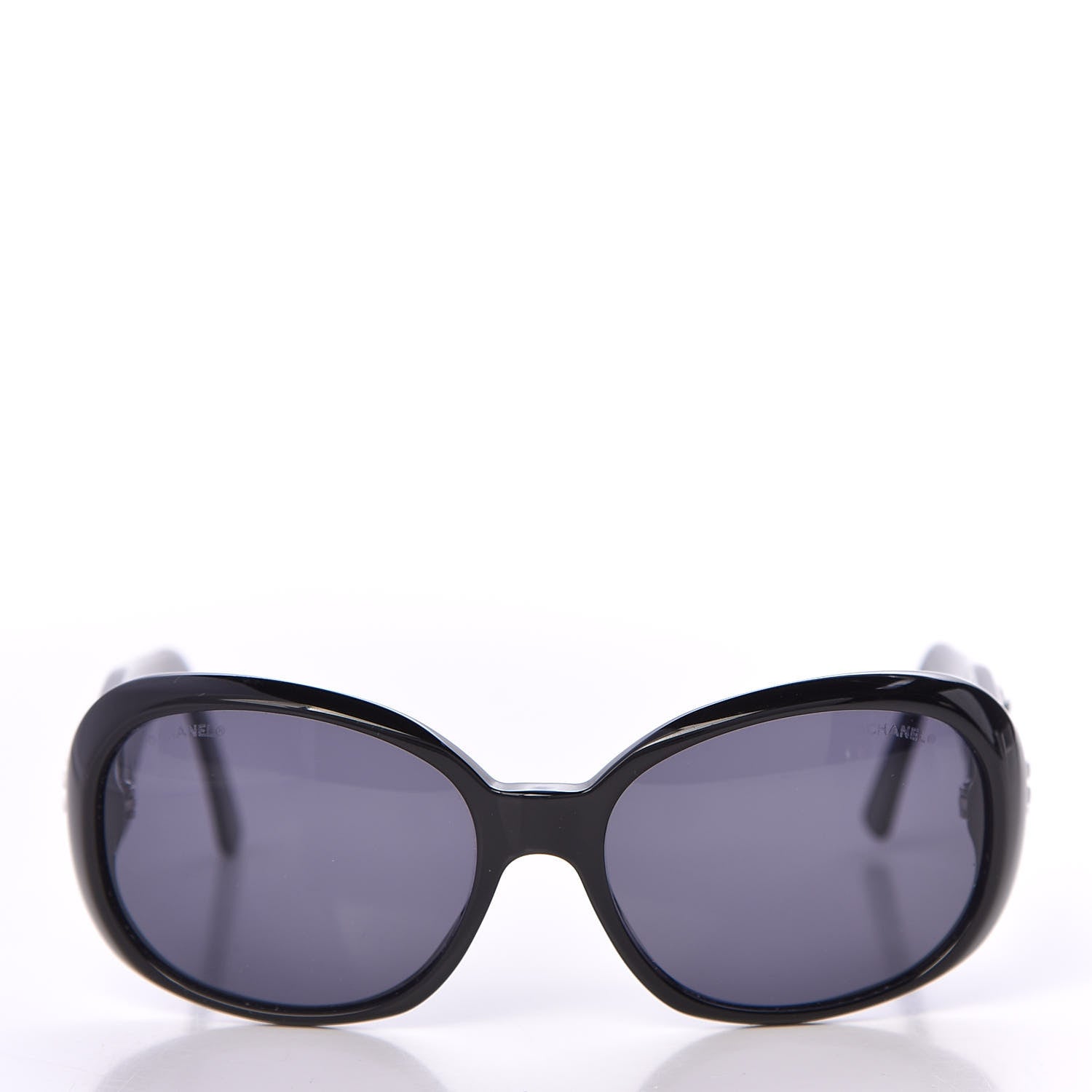 Chanel Camellia CC Sunglasses 5113 Black 2 of 8