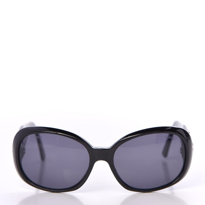 Chanel Camellia CC Sunglasses 5113 Black 2 of 8