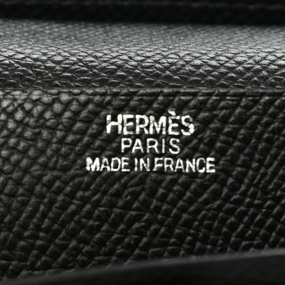 Hermes Epsom Bearn Gusset Wallet Black 9 of 16