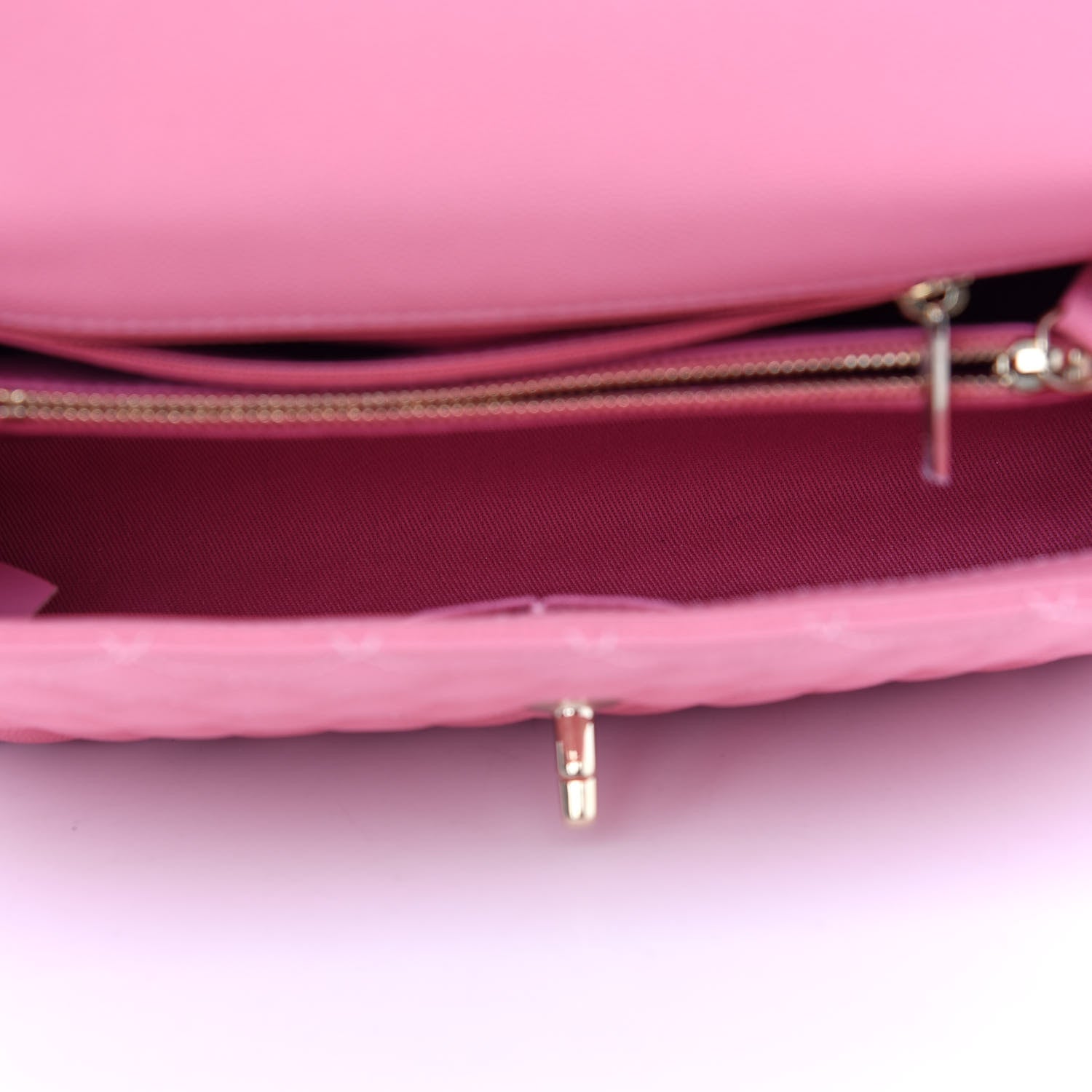 Chanel Caviar Quilted Small Coco Handle Flap Pink 5 of 9