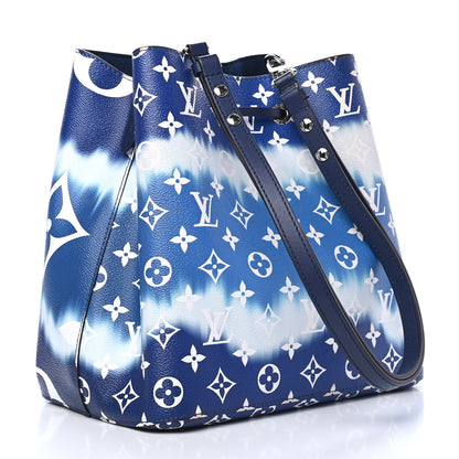 Louis Vuitton Monogram Escale Neonoe MM Blue 3 of 9