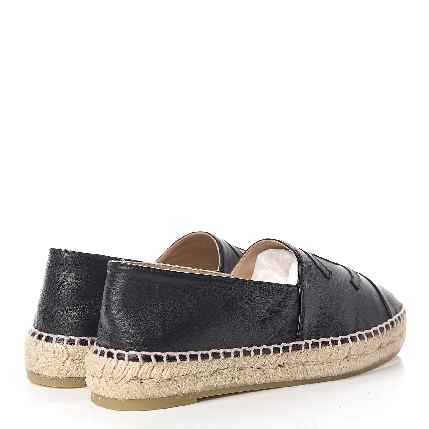 Lambskin CC Espadrilles 37 Black
