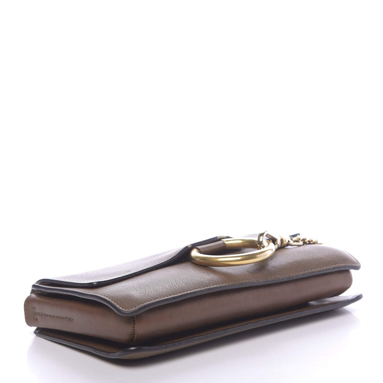 Chloe Goatskin Small Faye Shoulder Bag Woody Khaki 4 of 22