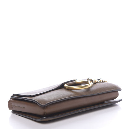 Chloe Goatskin Small Faye Shoulder Bag Woody Khaki 4 of 22