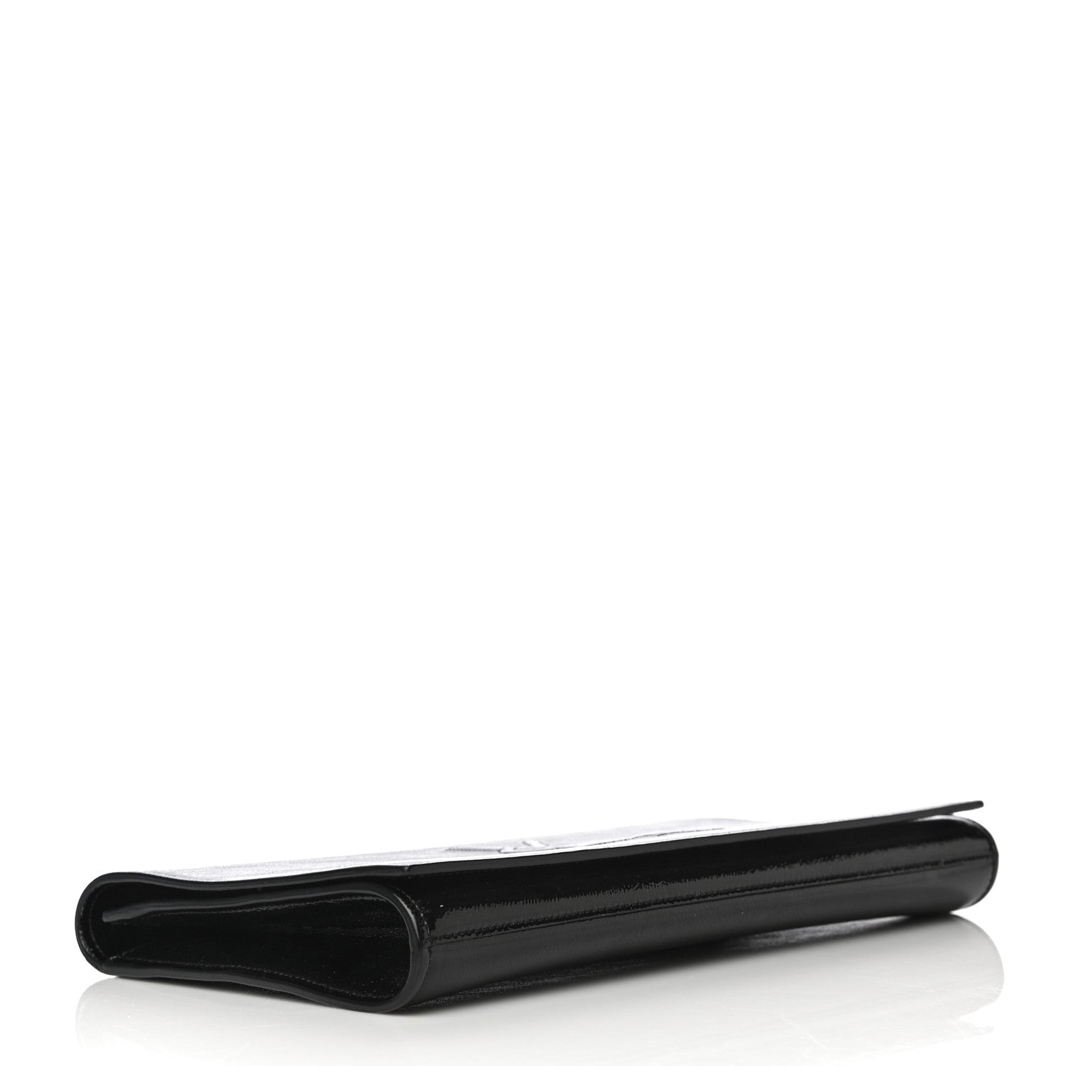 Saint Laurent Textured Patent Monogram Large Belle De Jour Clutch Black 13 of 13