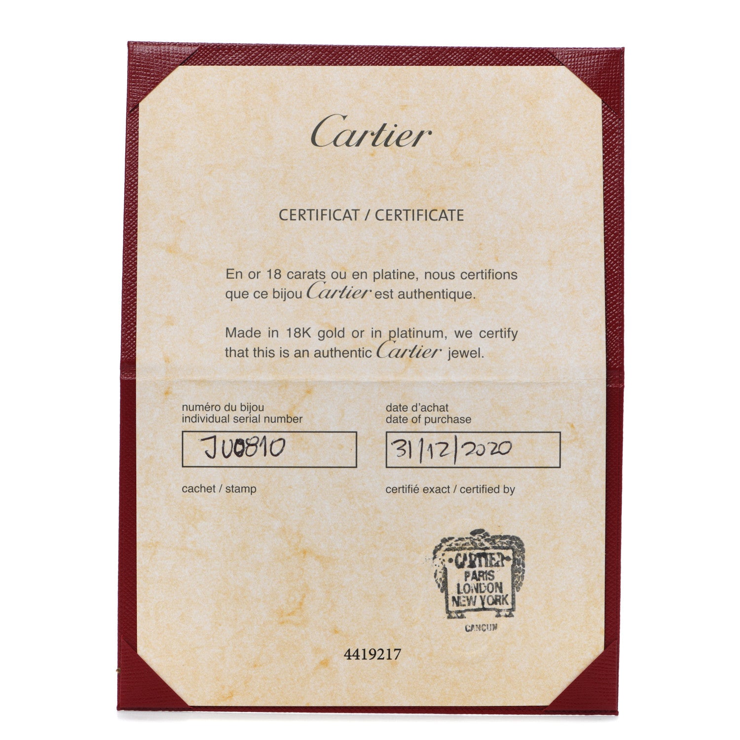 Cartier 18K Yellow Gold Juste Un Clou Bracelet 19 5 of 6