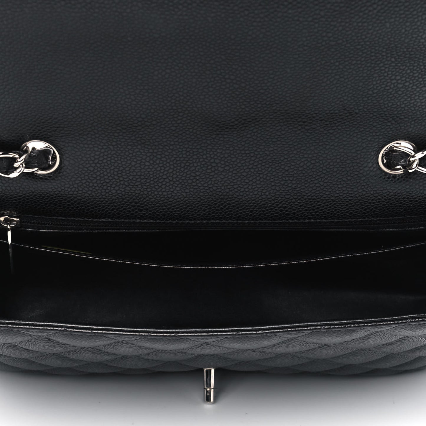 Caviar Quilted Jumbo Single Flap Black