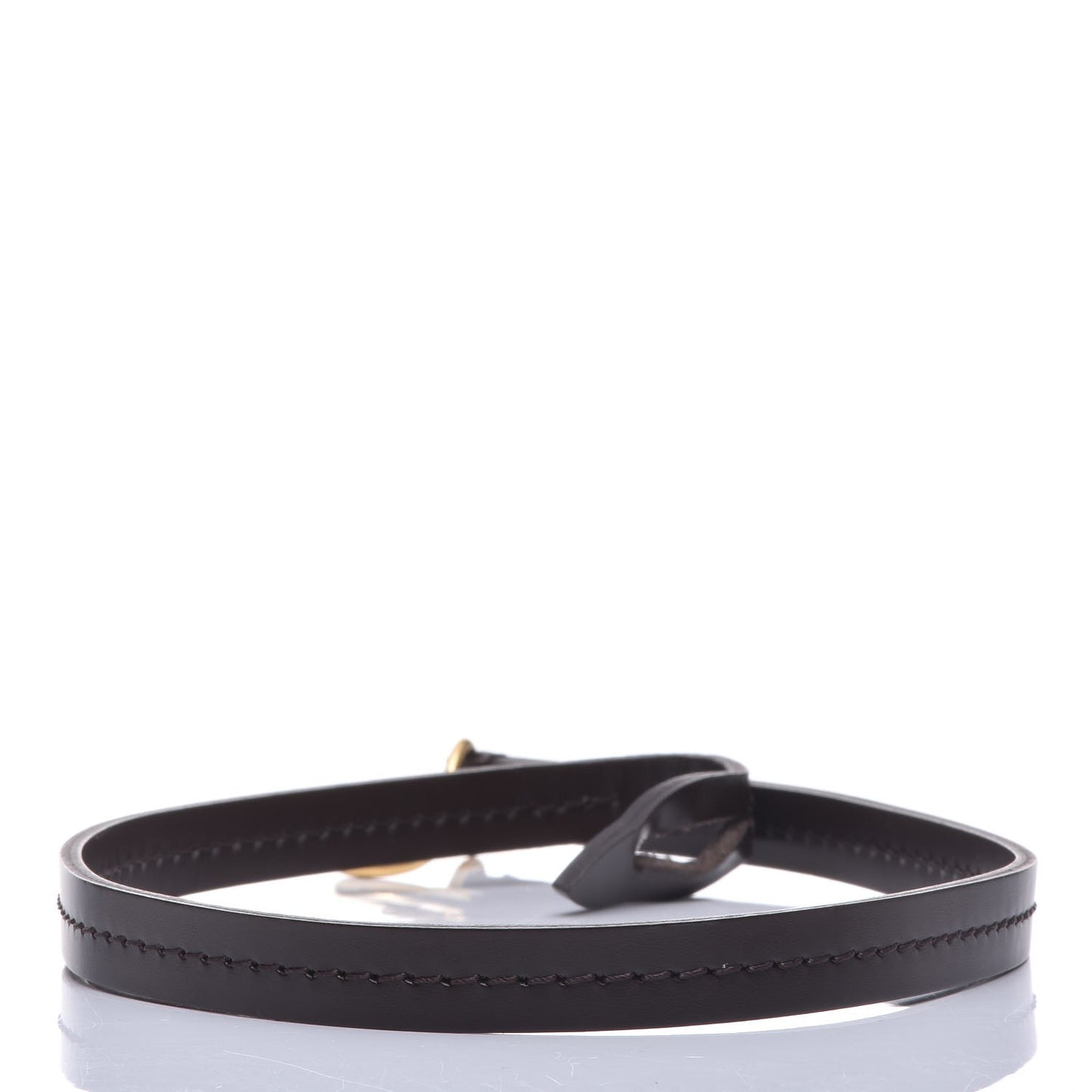 Calfskin Pochette Accessories Strap Brown