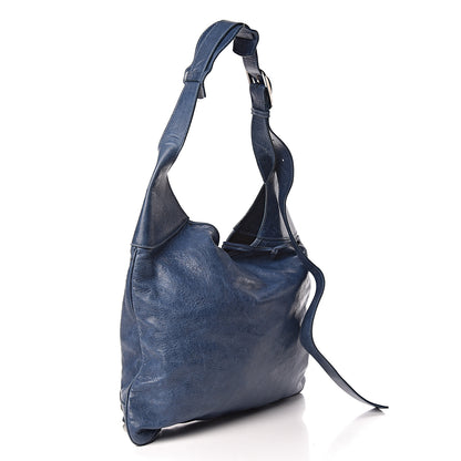 Balenciaga Chevre Giant 21 Silver Hardware Besace Hobo Bleu Jean 3 of 18