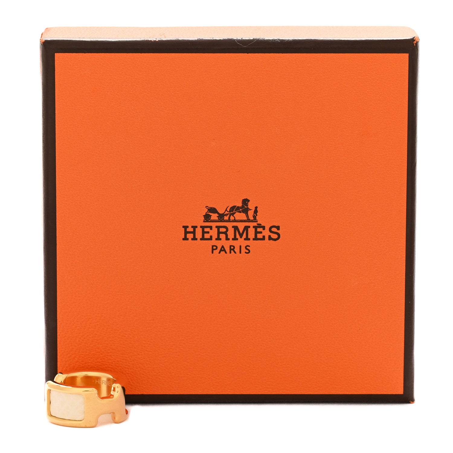 Hermes Epsom Olympe Ear Cuff PM Nata 4 of 4