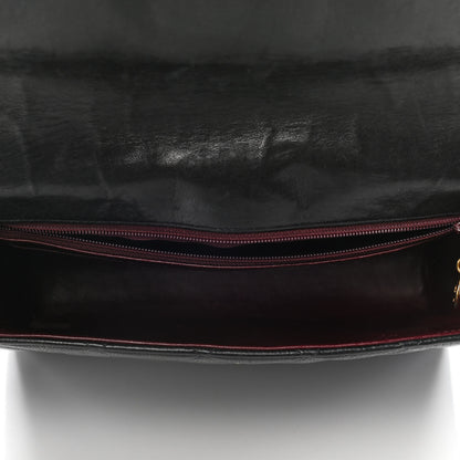 Chanel Lambskin Quilted CC Single Flap Shoulder Bag Black 5 of 10