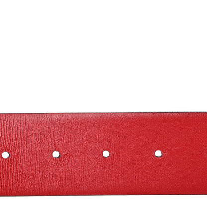 Valentino Garavani Glossy Calfskin 40mm VLogo Reversible Belt 75 30 Black Rouge Pur 4 of 10