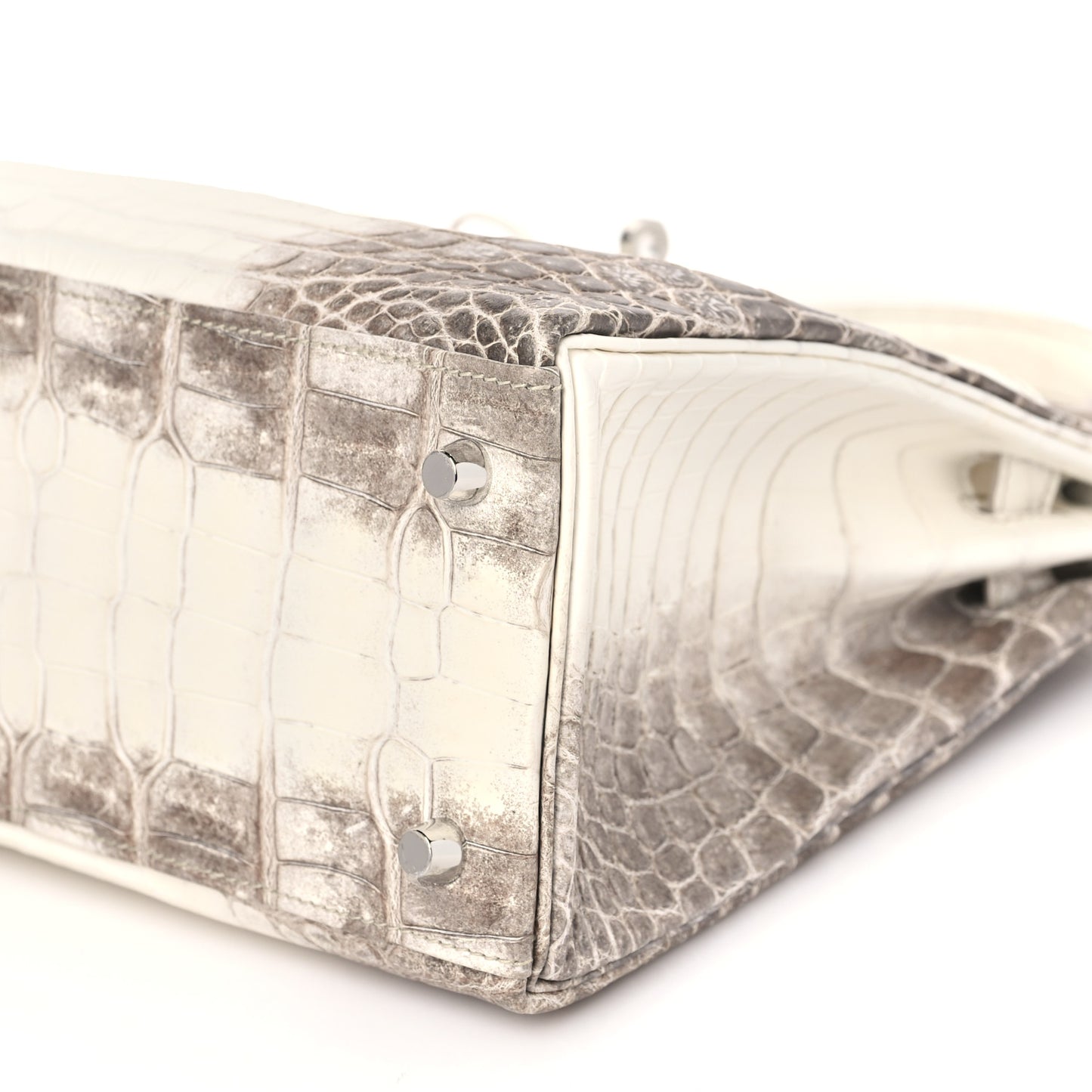 Matte Niloticus Crocodile Himalaya Kelly Retourne 28 White