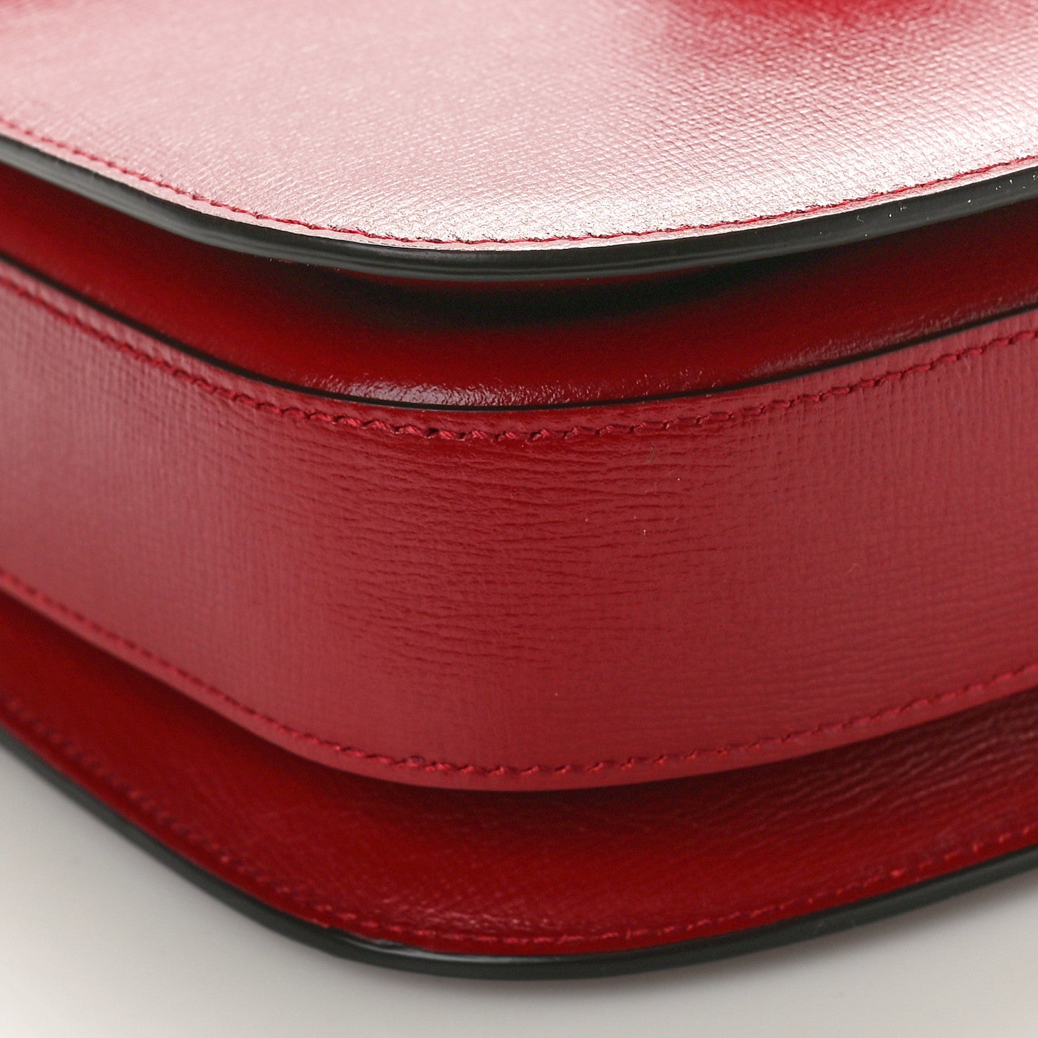 Gucci Azalea Calfskin Horsebit 1955 Shoulder Bag New Cherry Red 9 of 11