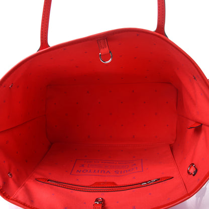 Louis Vuitton Monogram Escale Neverfull MM Rouge 5 of 12