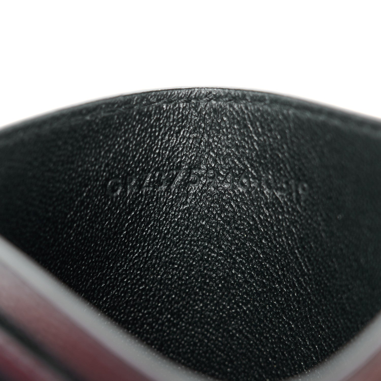 Saint Laurent Calfskin Zebra Print Credit Card Case Fuchsia Black 6 of 9