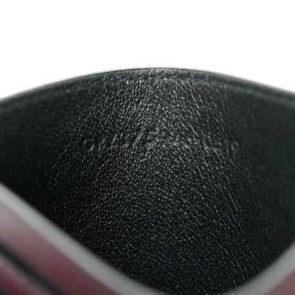 Saint Laurent Calfskin Zebra Print Credit Card Case Fuchsia Black 6 of 9