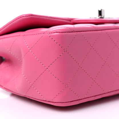 Chanel Lambskin Quilted Mini Rectangular Flap Pink 8 of 10