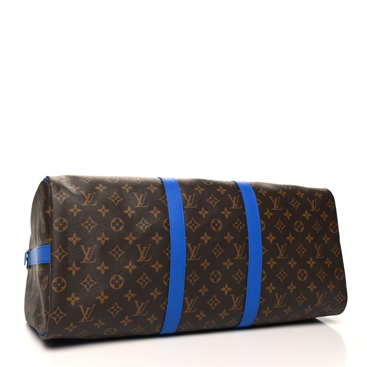 Louis Vuitton Monogram Macassar Keepall Bandouliere 50 Blue 3 of 10