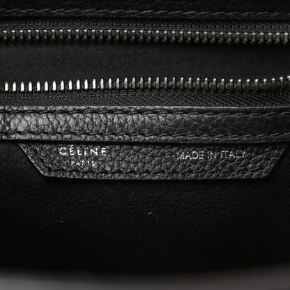 Celine Drummed Calfskin Micro Luggage Black 6 of 8