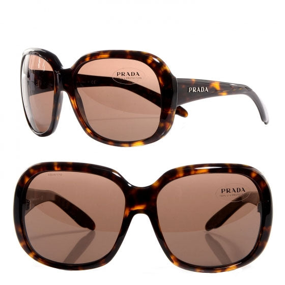 Prada Tortoise Shell Sunglasses SPR 17I 1 of 5