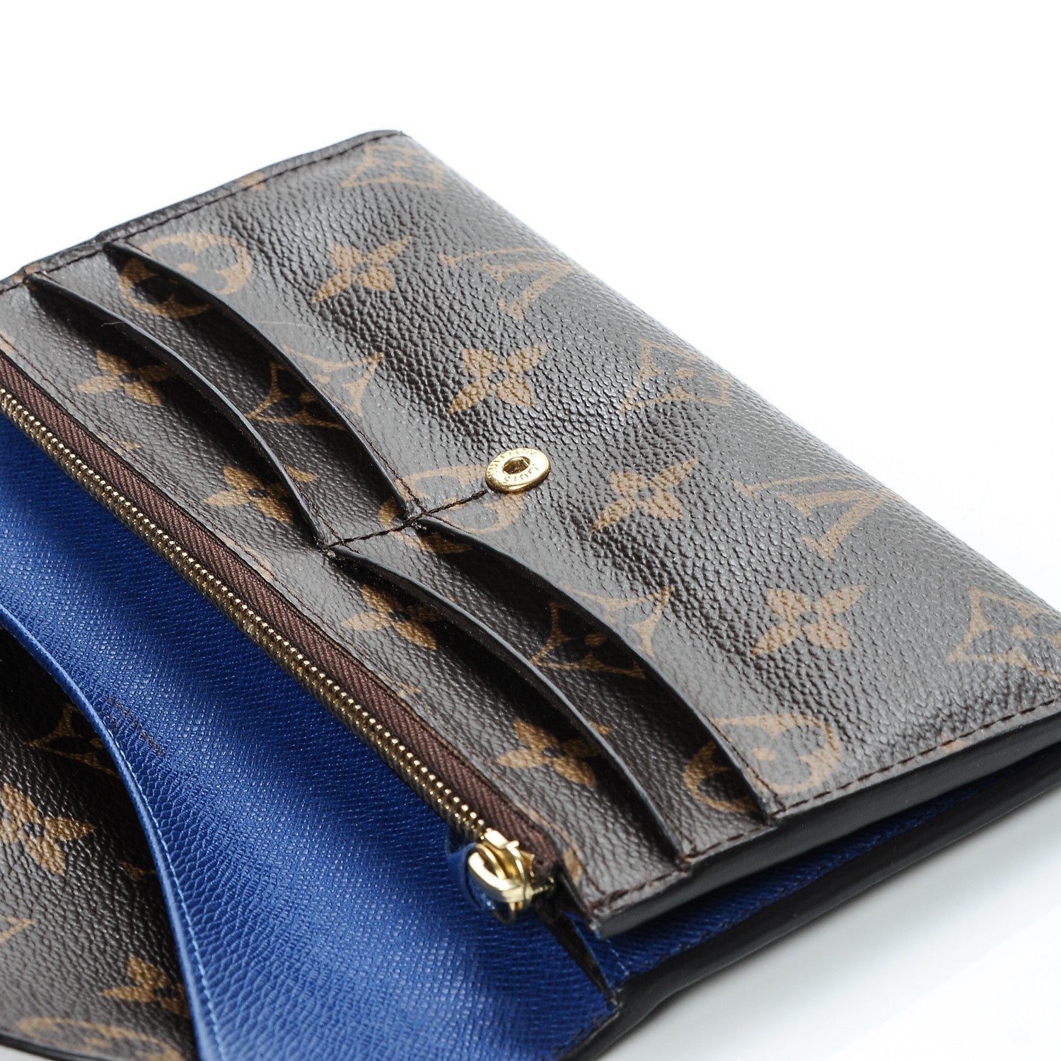Louis Vuitton Monogram Emilie Wallet Blue 8 of 8
