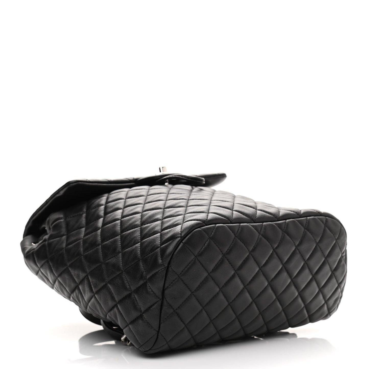 Calfskin Quilted Large Urban Spirit Backpack Black