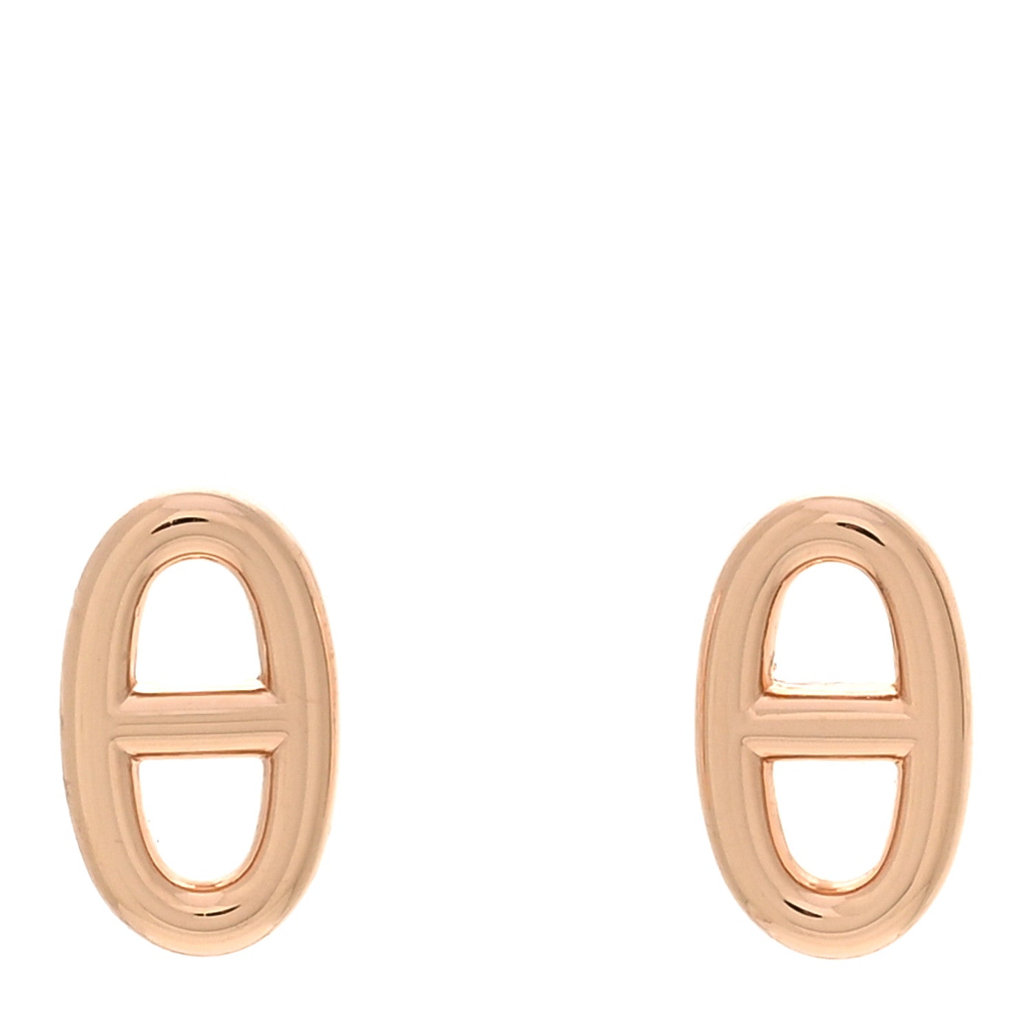 Hermes 18K Rose Gold TPM Farandole Stud Earrings 1 of 4