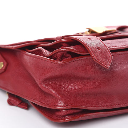 Proenza Schouler Lambskin PS1 Pouch Messenger Bag Burgundy 11 of 11