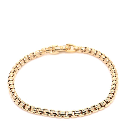 David Yurman 18K Yellow Gold 4mm Bel Aire Chain Bracelet 1 of 6