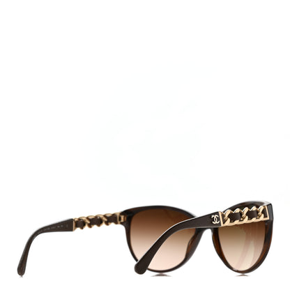 Chanel Acetate CC Chain Sunglasses 5215Q Tortoise Brown 4 of 8