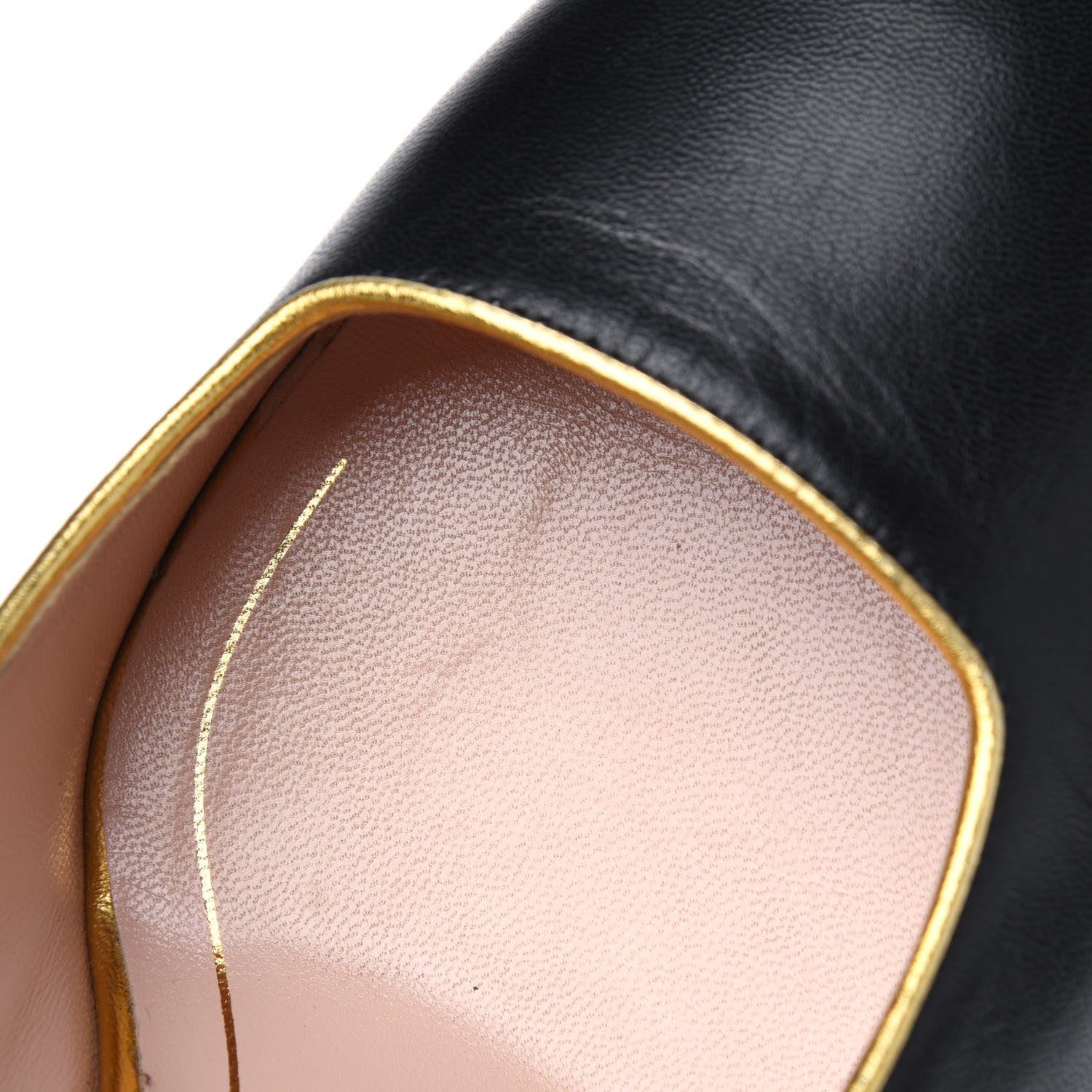 Gucci Calfskin Carly Mary Jane Web Pumps 40 Black 10 of 17