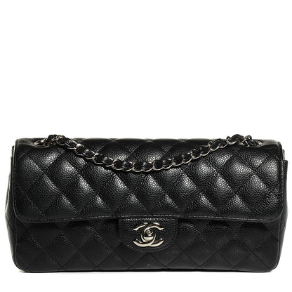 Chanel Caviar Quilted East West Flap Black 1 of 8