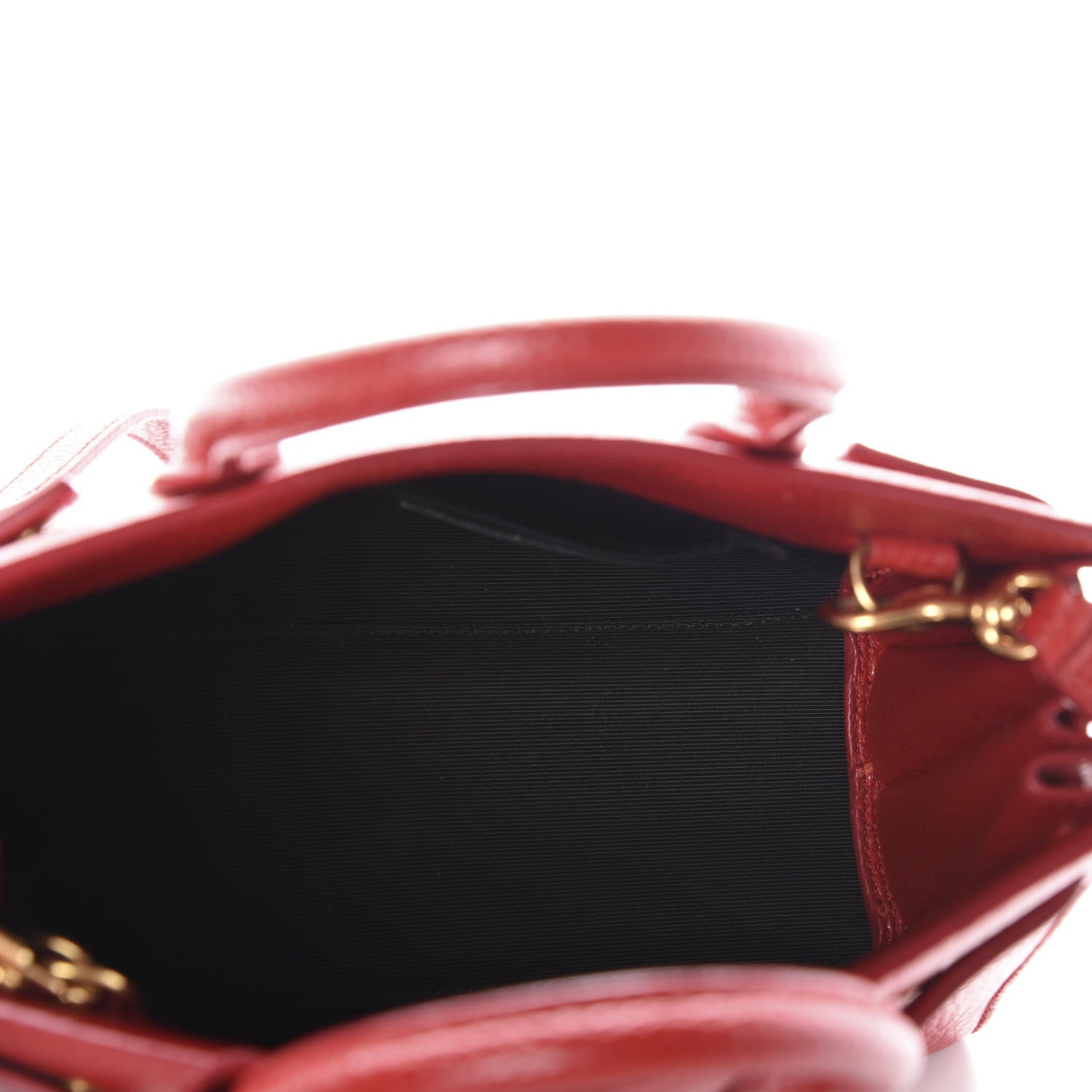 Saint Laurent Grained Calfskin Nano Sac De Jour Lipstick Red 6 of 9