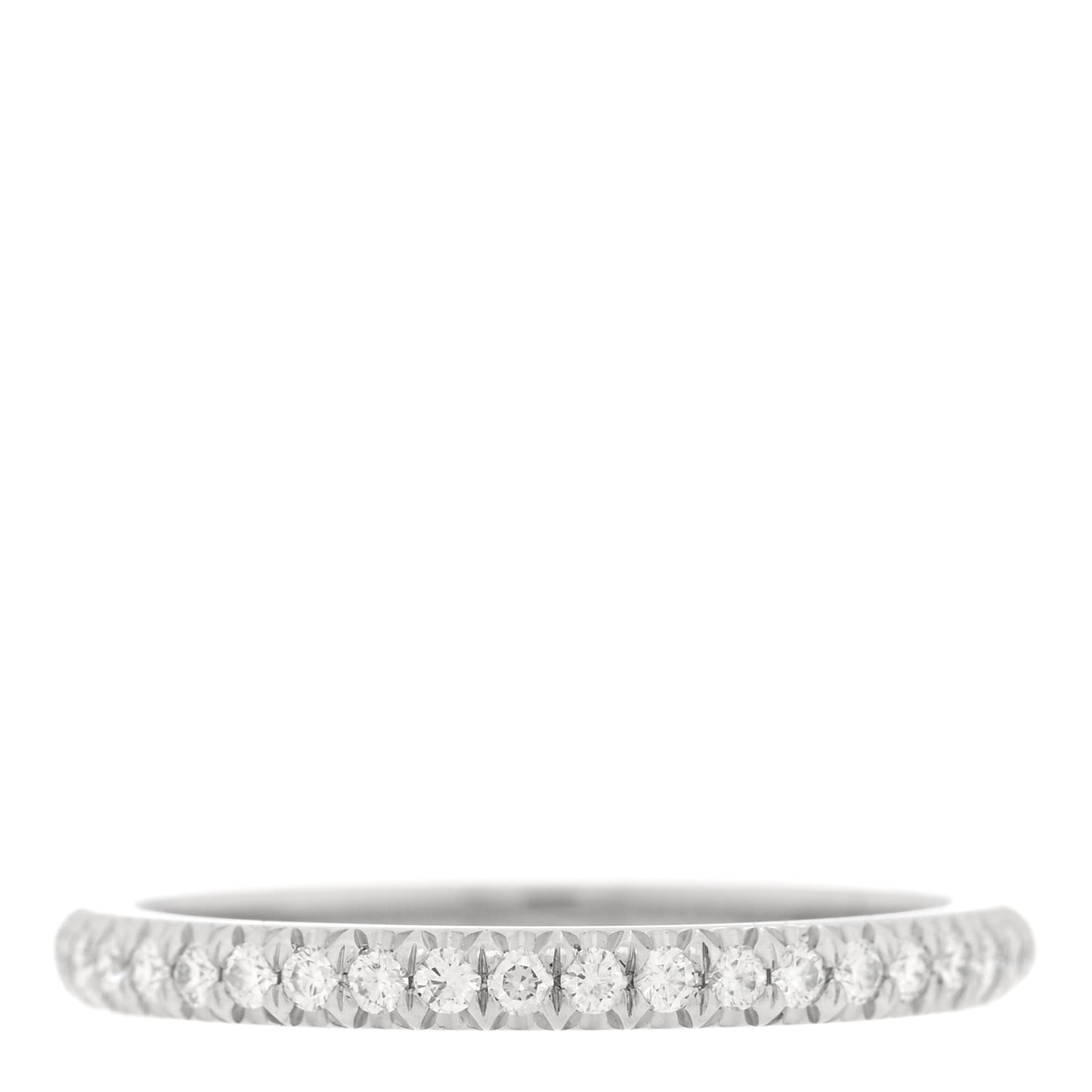 Platinum Diamond Soleste Half Eternity Band Ring 51 5.75