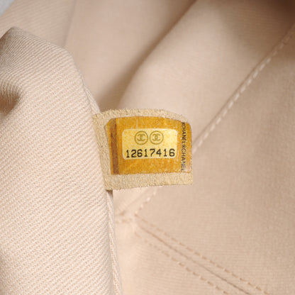 Chanel Calfskin Stitched Large Flap White 7 of 7