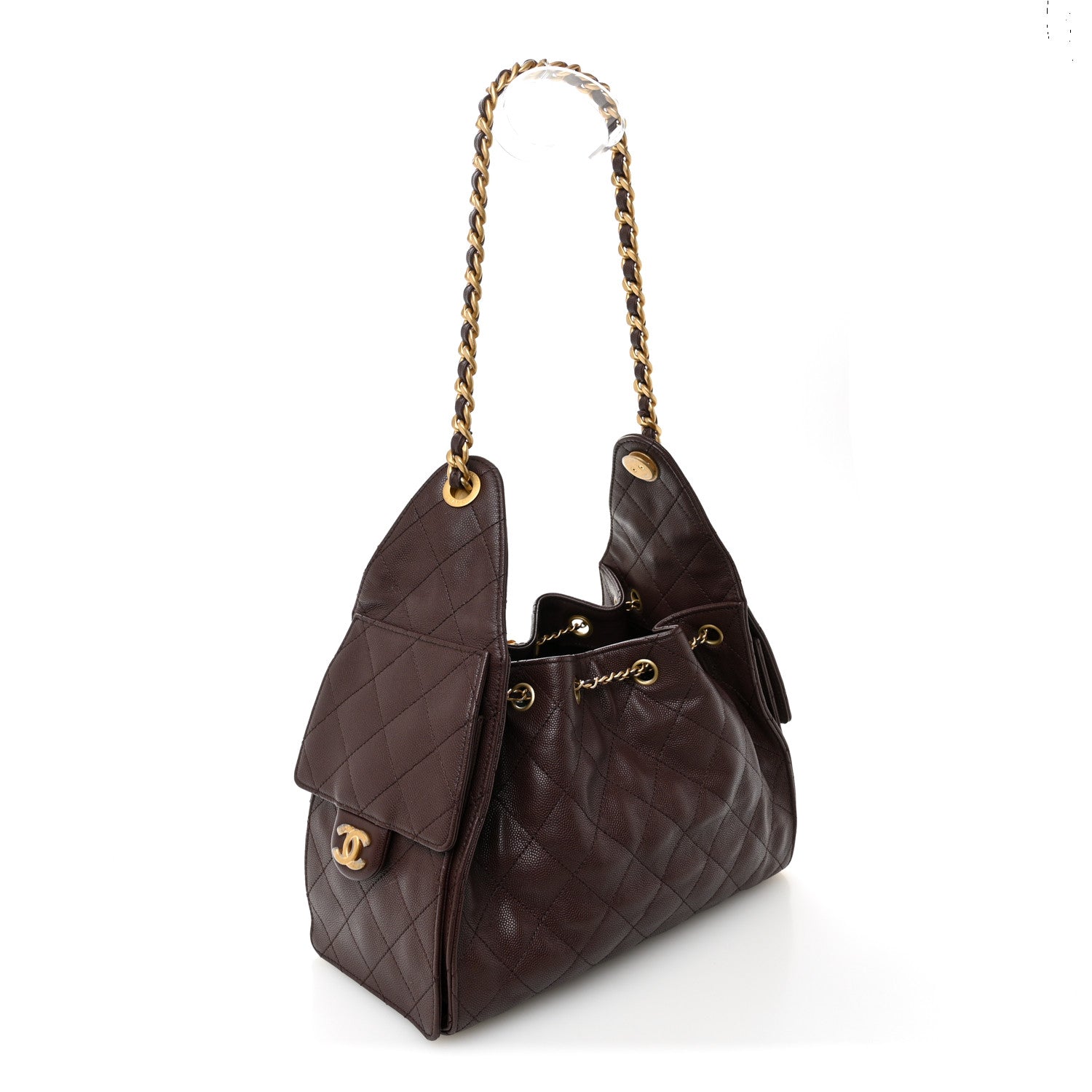 Chanel Caviar Quilted Small Chanel 25 Handbag Dark Brown 3 of 10