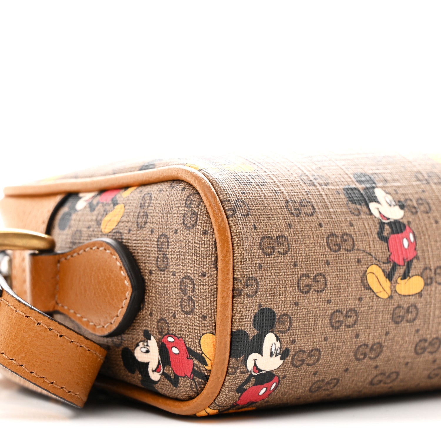 Gucci X DISNEY Mini Vintage GG Supreme Monogram Mickey Mouse Shoulder Bag Beige Vintage Sun Oil 9 of 10