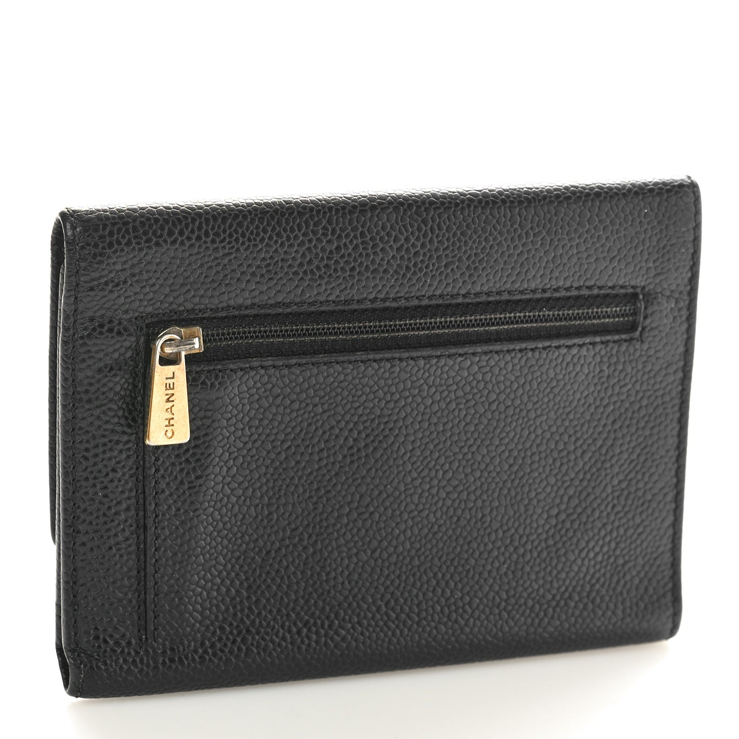 Caviar Timeless CC Flap Wallet Black