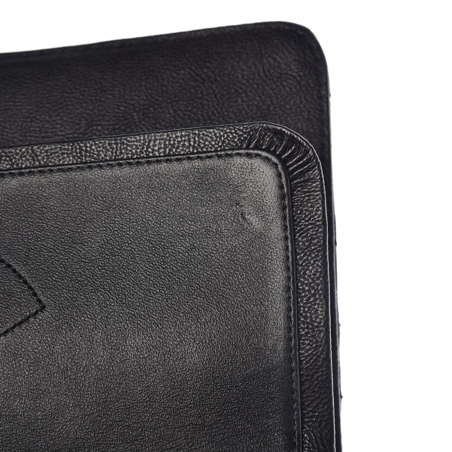 Crumpled Calfskin Quilted 2.55 Reissue 227 Flap So Black