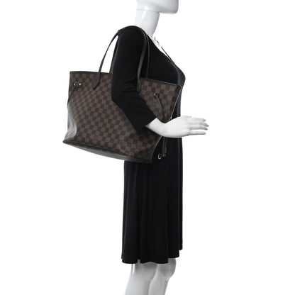 Louis Vuitton Damier Ebene Neo Neverfull MM Rose Ballerine 2 of 11