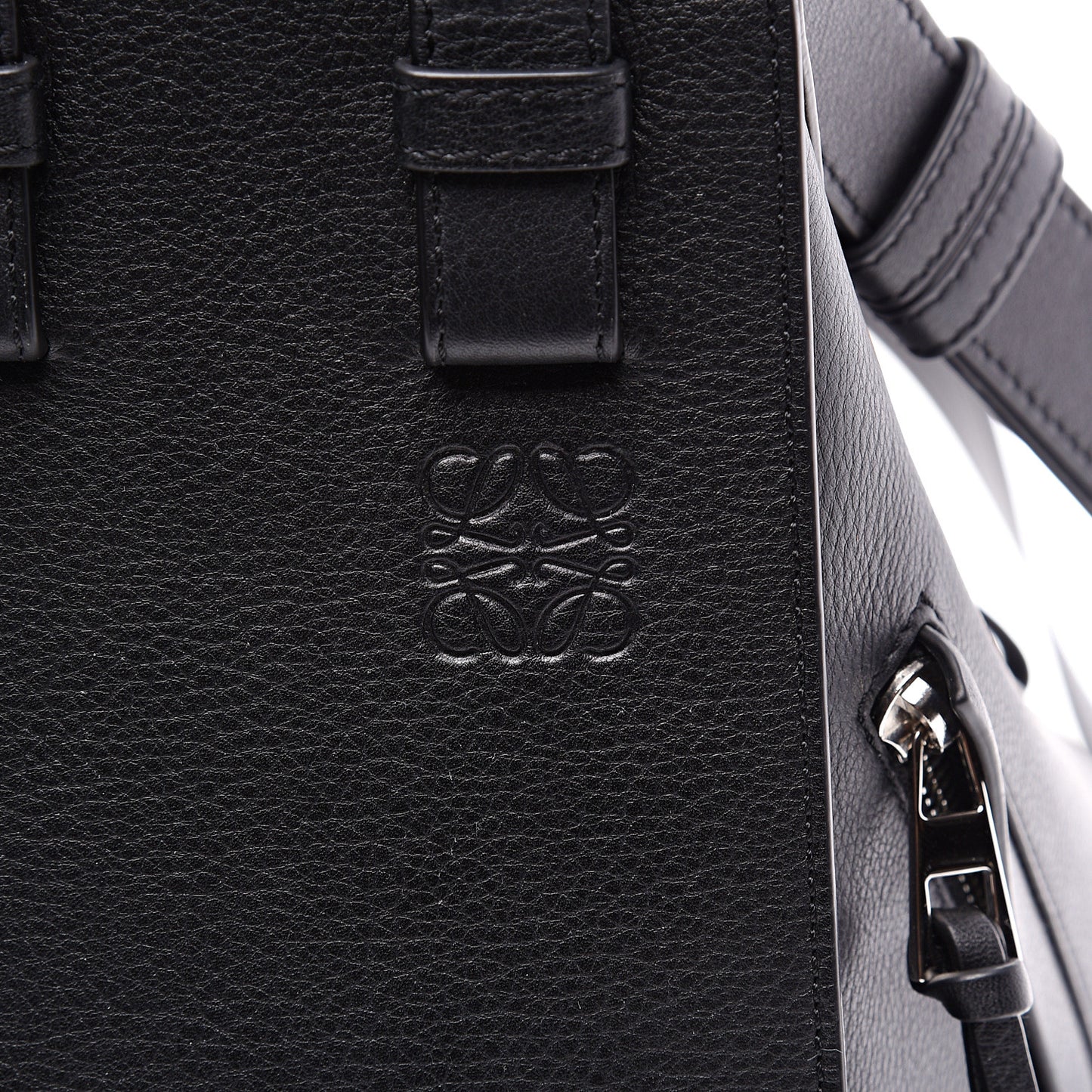 Calfskin Small Hammock Shoulder Bag Black
