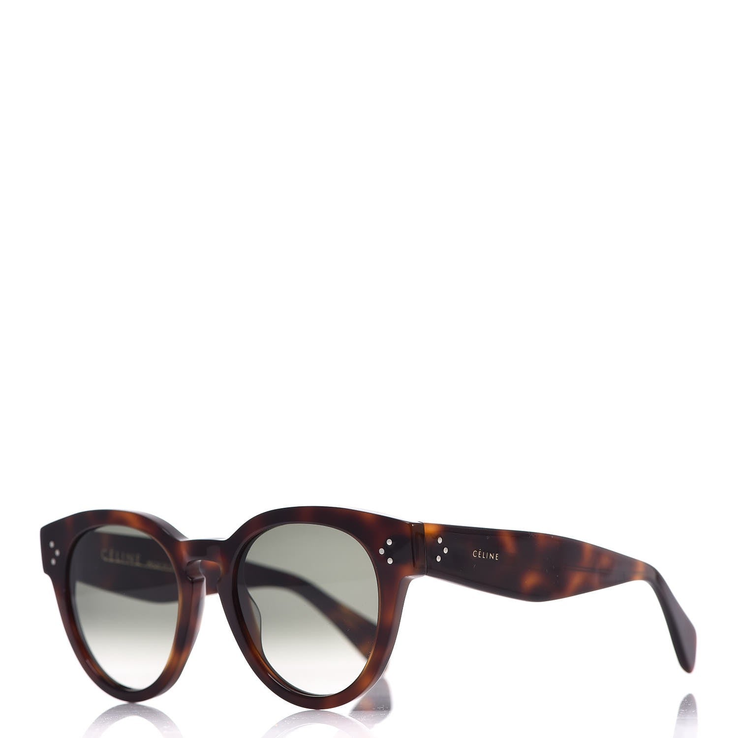 Celine Thin Preppy Sunglasses CL 41049/S Havana 1 of 8