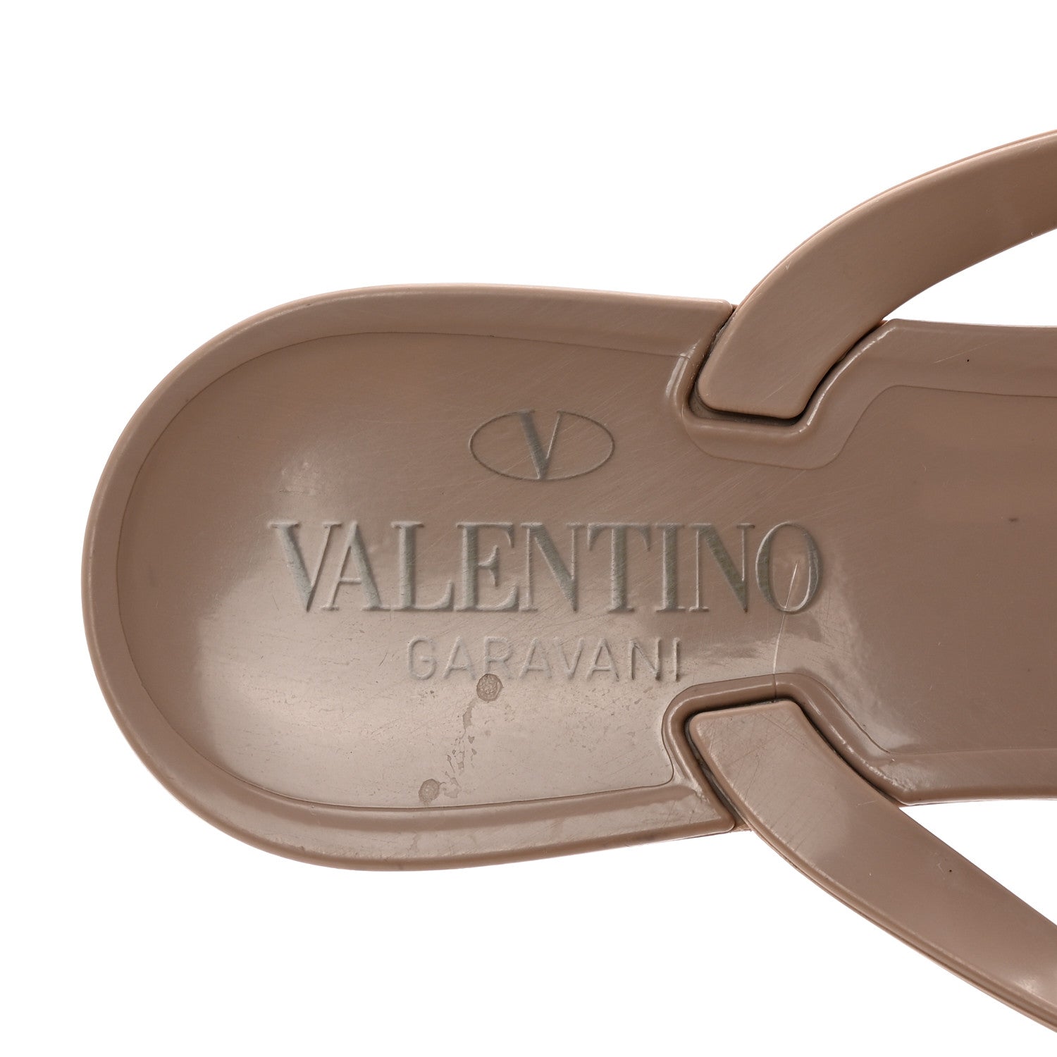 Valentino Garavani PVC Jelly Rockstud Bow Thong Sandals 35 Poudre 8 of 9