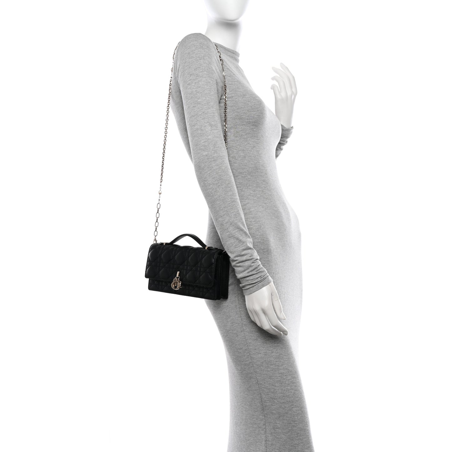 Lambskin Cannage Mini My Dior Bag Black