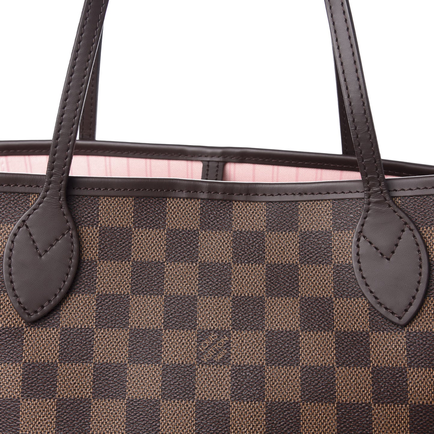 Damier Ebene Neo Neverfull MM Rose Ballerine