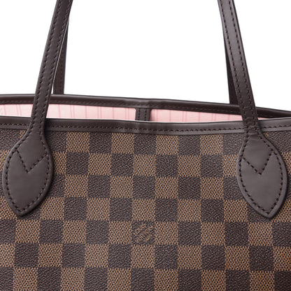 Louis Vuitton Damier Ebene Neo Neverfull MM Rose Ballerine 9 of 9