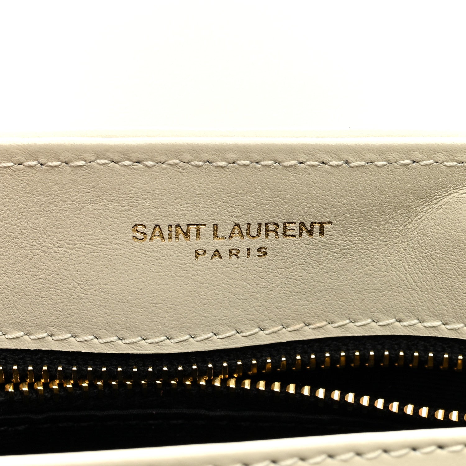 Saint Laurent Calfskin Y Quilted Monogram Toy Loulou Crossbody Bag Blanc Vintage 6 of 8