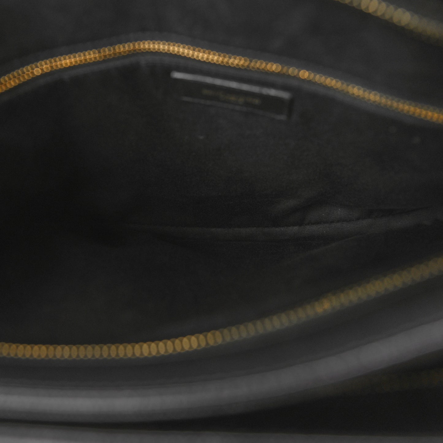 Grain de Poudre Matelasse Chevron Medium Tribeca Shopping Bag Black